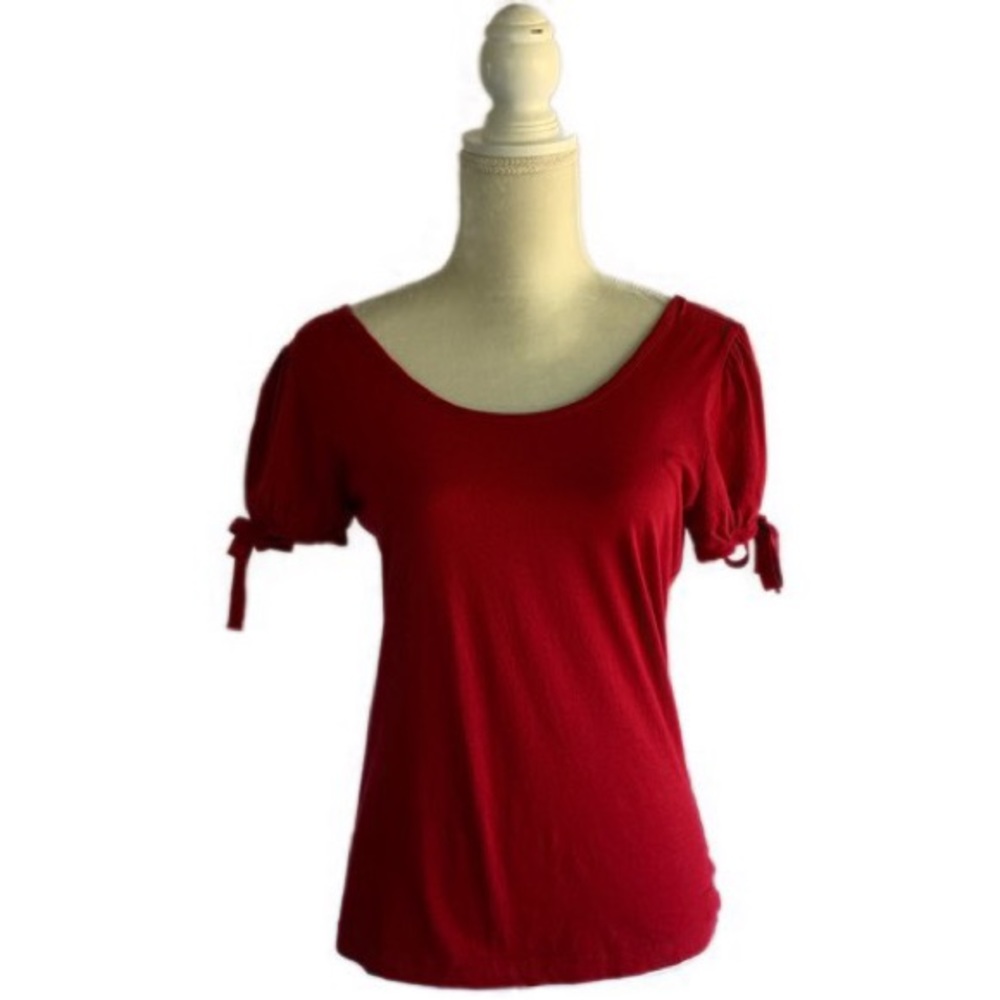 Polo Jeans Company Short Sleeve Dark Red Top
